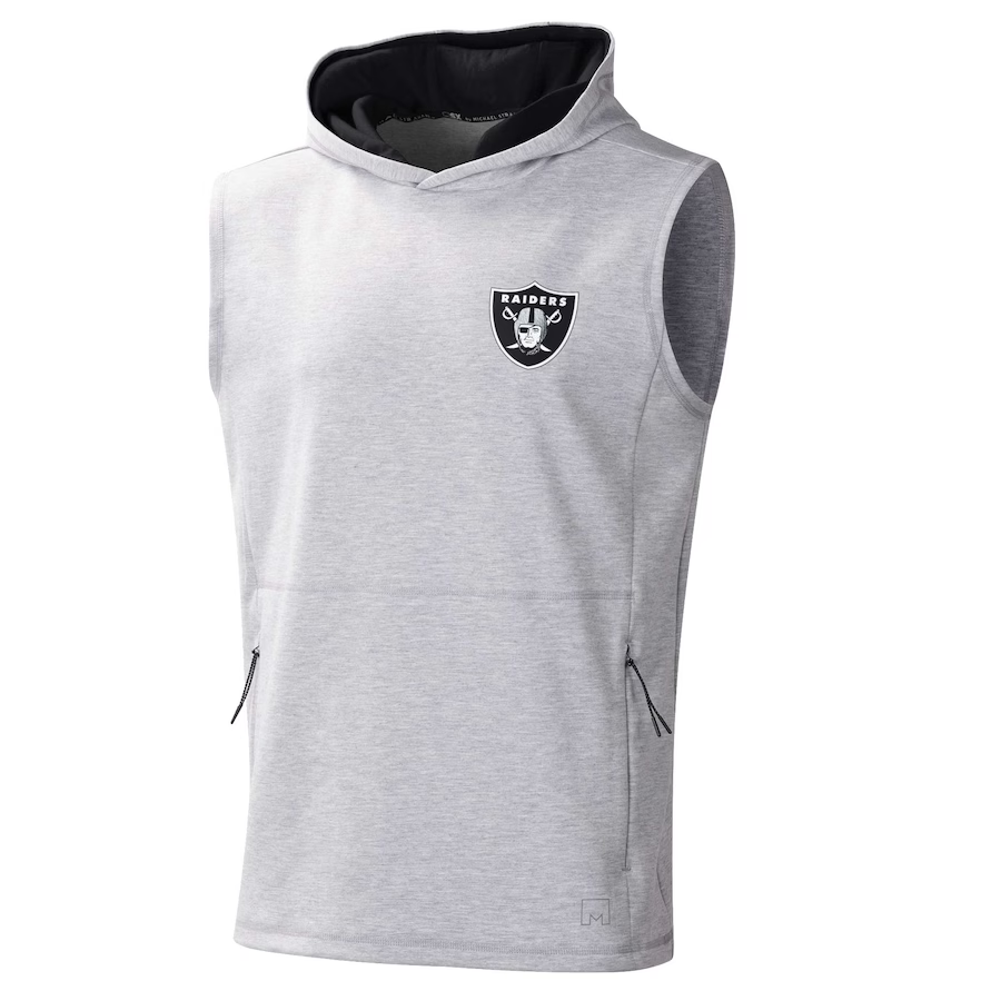 LAS VEGAS RAIDERS MEN'S ACTION SLEEVELESS HOODIE