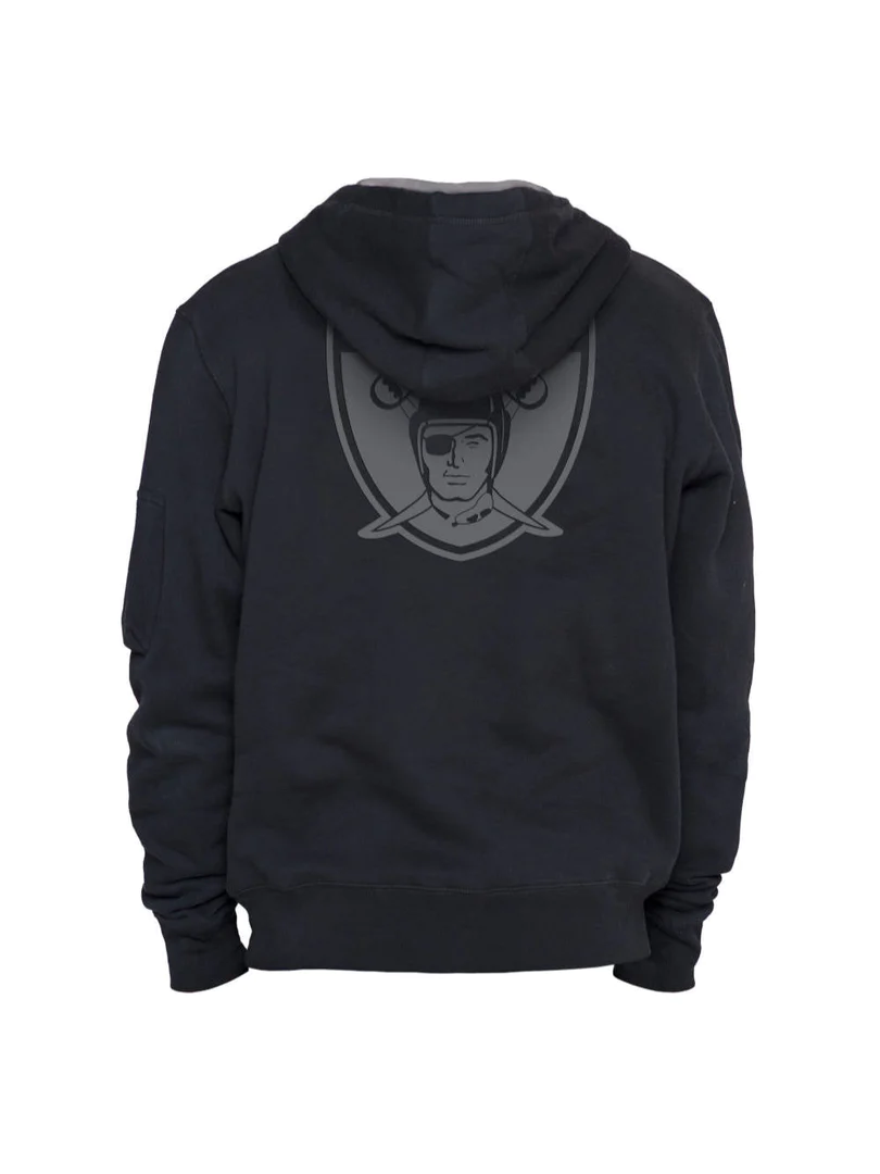 LAS VEGAS RAIDERS MEN'S ALPHA INDUSTRIES PULLOVER HOODIE SWEATSHIRT