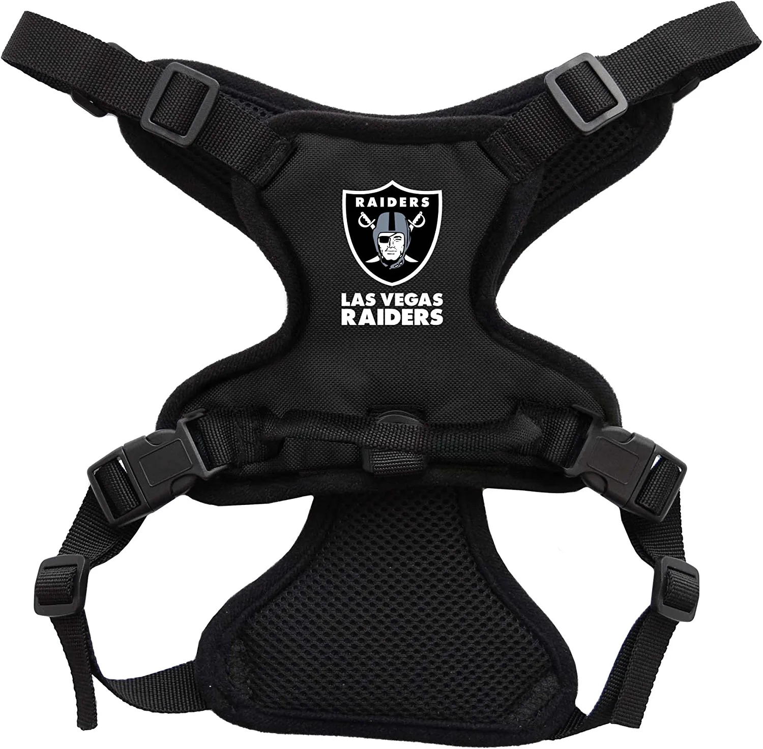 LAS VEGAS RAIDERS PET HARNESS JR S SPORTS