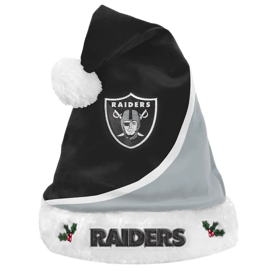LAS VEGAS RAIDERS SANTA HAT