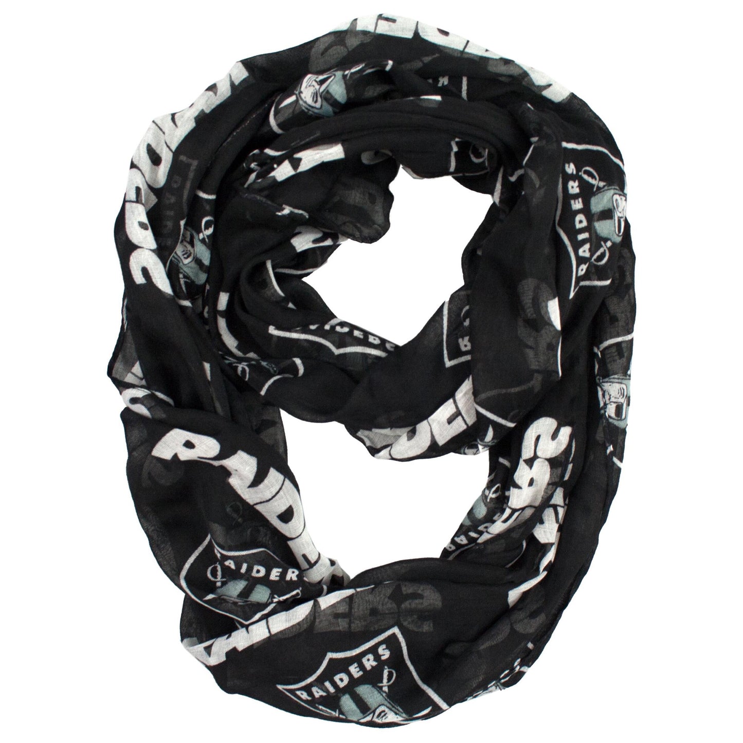 LAS VEGAS RAIDERS SHEER INFINITY SCARF
