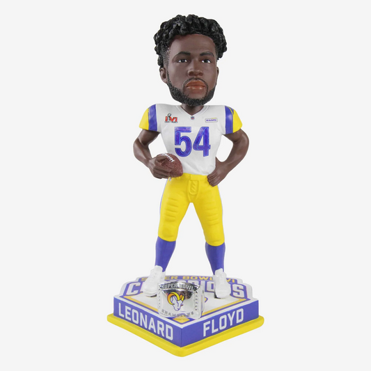 LOS ANGELES RAMS LEONARD FLOYD SUPER BOWL LVI BOBBLEHEAD
