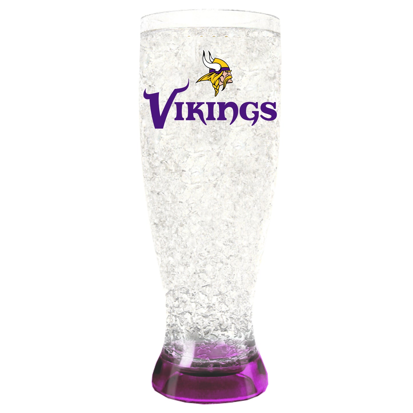 MINNESOTA VIKINGS CRYSTAL PILSNER GLASS