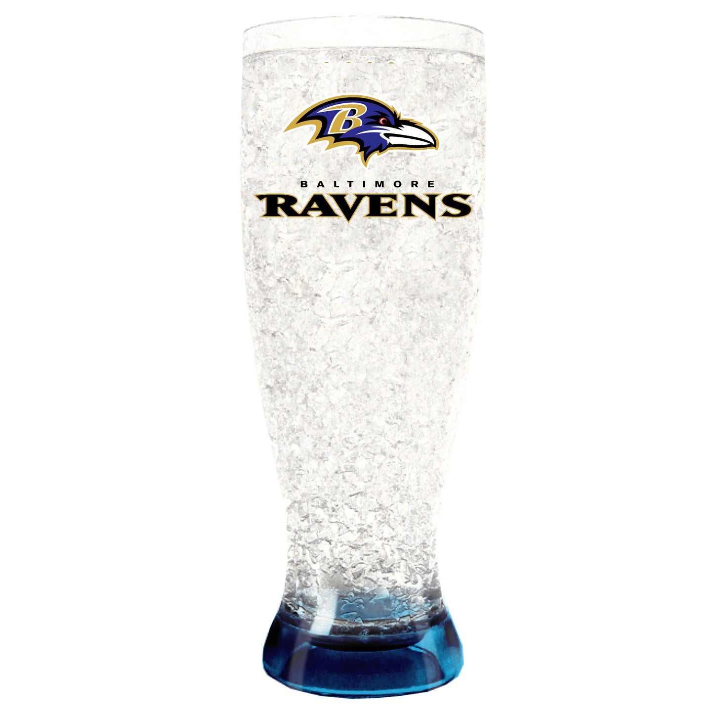 VASO PILSNER DE CRISTAL DE LOS CUERVOS DE BALTIMORE