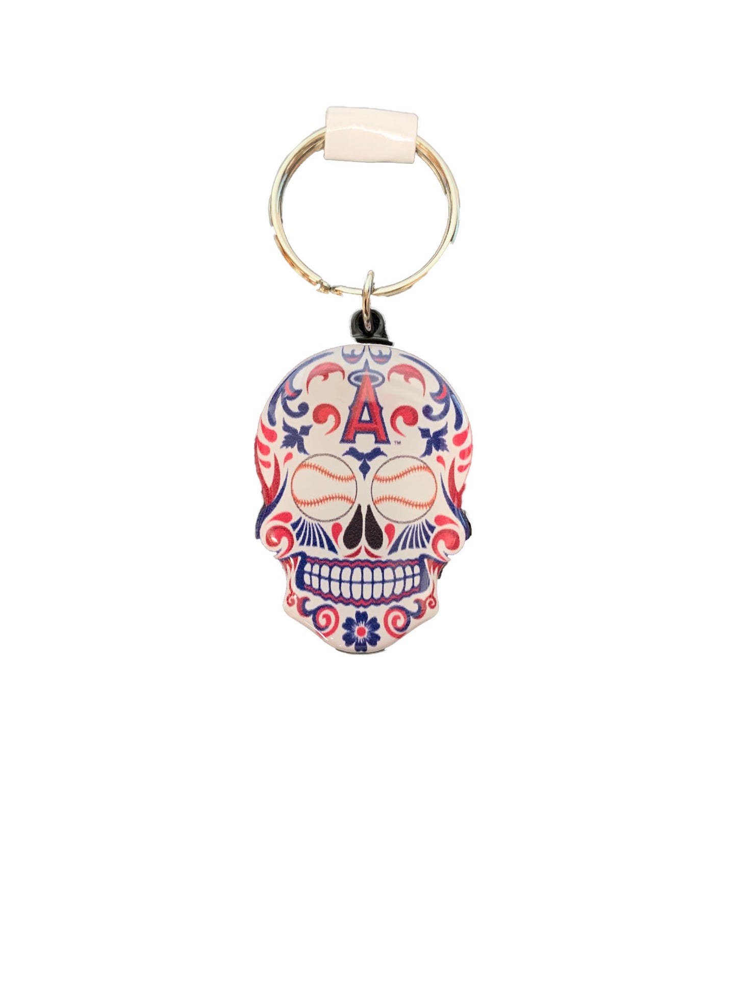 LOS ANGELES ANGELS SUGAR SKULL KEYCHAIN