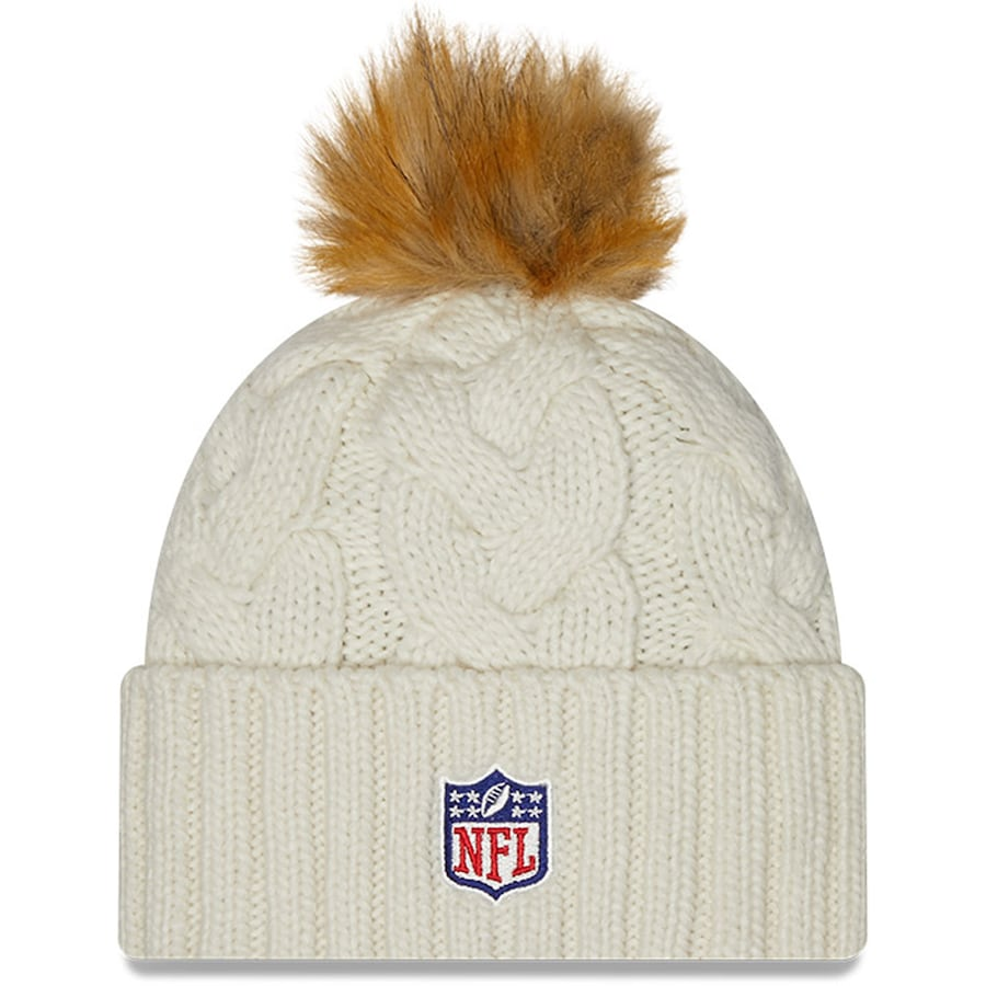 LOS ANGELES CHARGERS WOMEN'S 2022 SIDELINE CUFFED KNIT - CREAM