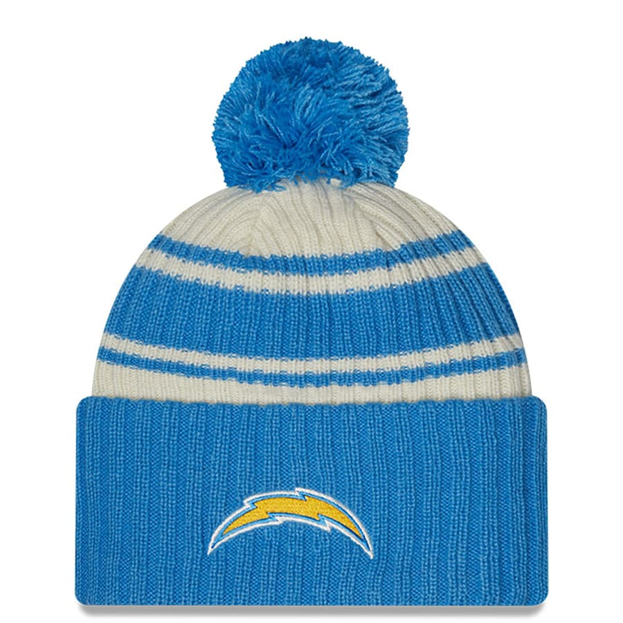 LOS ANGELES CHARGERS YOUTH 2022 SIDELINE SPORT CUFFED POM KNIT