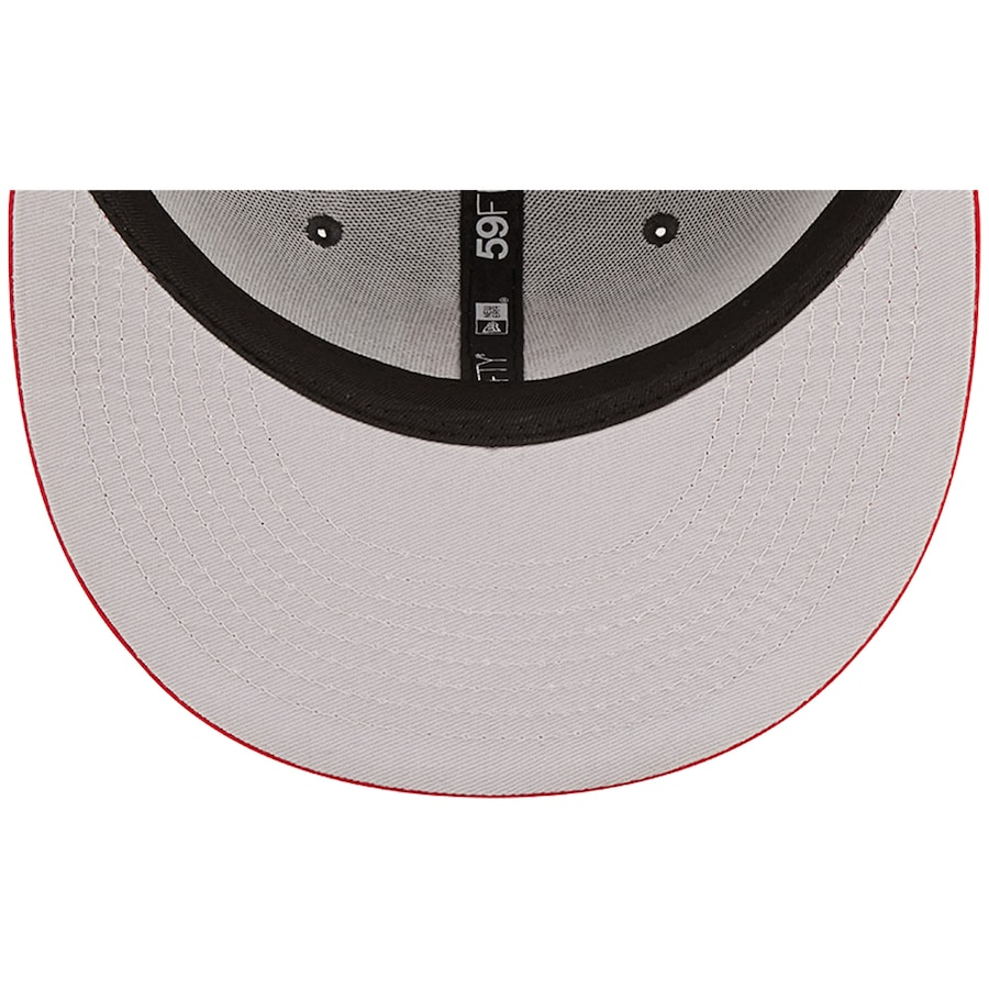LOS ANGELES DODGERS 2-TONE COLOR PACK 59FIFTY FITTED HAT - CHARCOAL/ RED