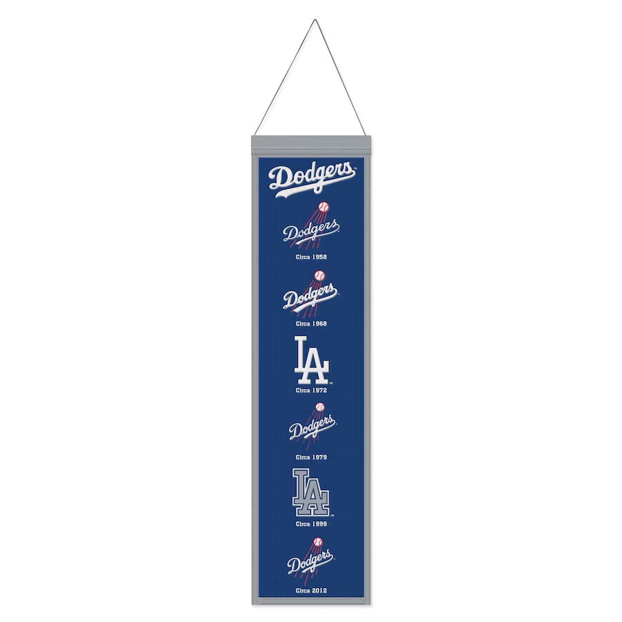 LOS ANGELES DODGERS 8" X 32" EVOLUTION WOOL BANNER