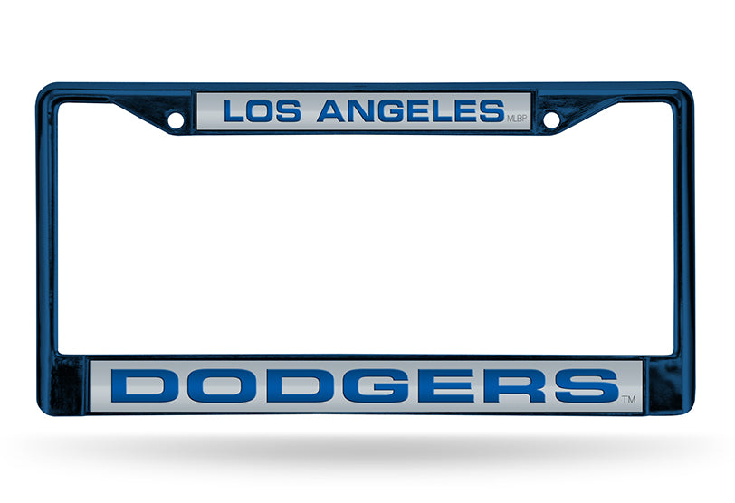 LOS ANGELES DODGERS BLUE/GREY LASER LICENSE PLATE