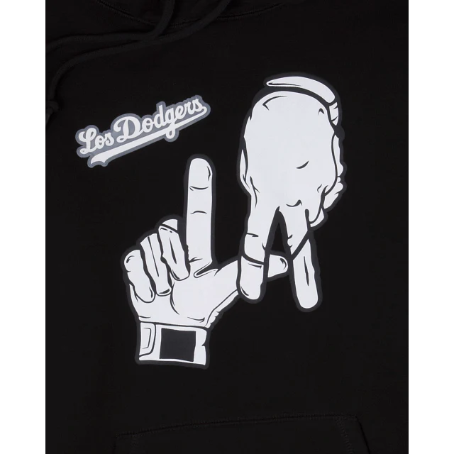 LOS ANGELES DODGERS HOMBRE 2023 CITY CONNECT SUDADERA CON CAPUCHA NEGRA