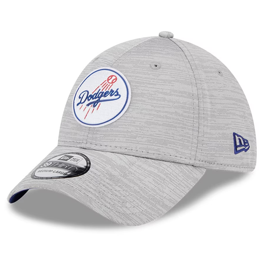 LOS ANGELES DODGERS MEN S 2023 CLUBHOUSE GRAY 39THIRTY FLEX FIT