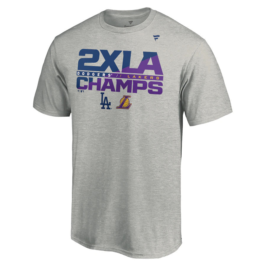 LOS ANGELES DODGERS MEN'S 2X LA CHAMPS T-SHIRT