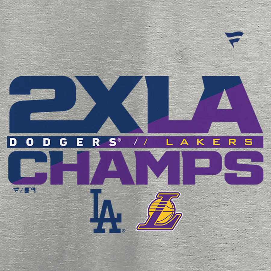 LOS ANGELES DODGERS MEN'S 2X LA CHAMPS T-SHIRT