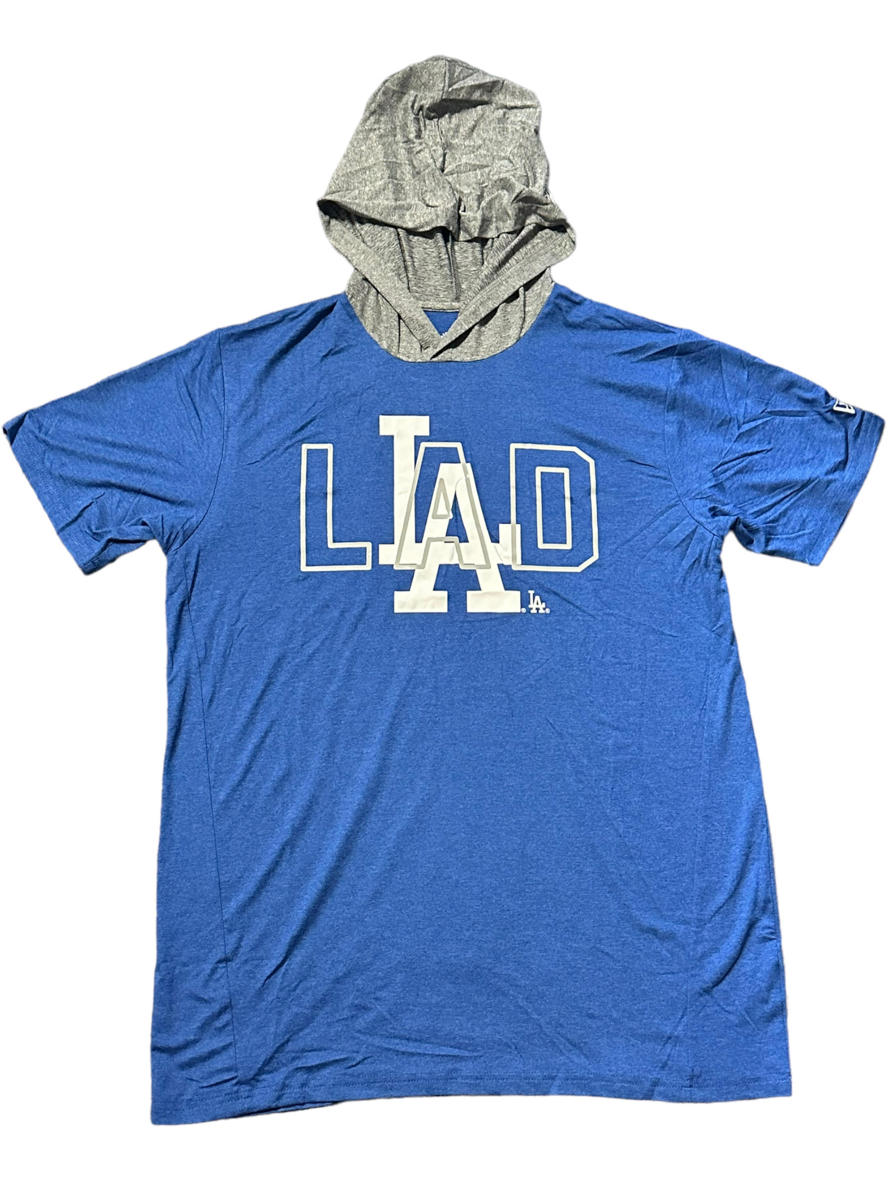 New Era Los Angeles Dodgers Men's Double Logo Hoodie Short-Sleeve Sweater 23 / L