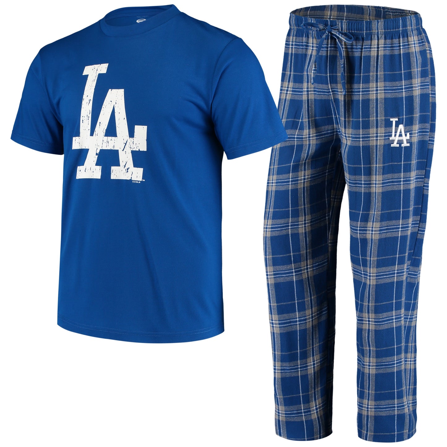 LOS ANGELES DODGERS MEN''S ETHOS SHIRT & PANT PJ SET