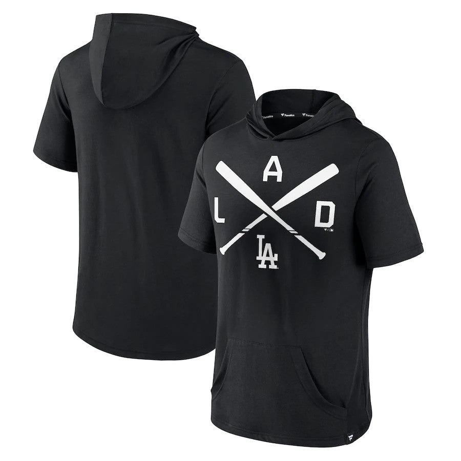 Fanatics Los Angeles Dodgers Men's Iconic Rebel Black Hoodie Sweatshirt 22 Blk / XL