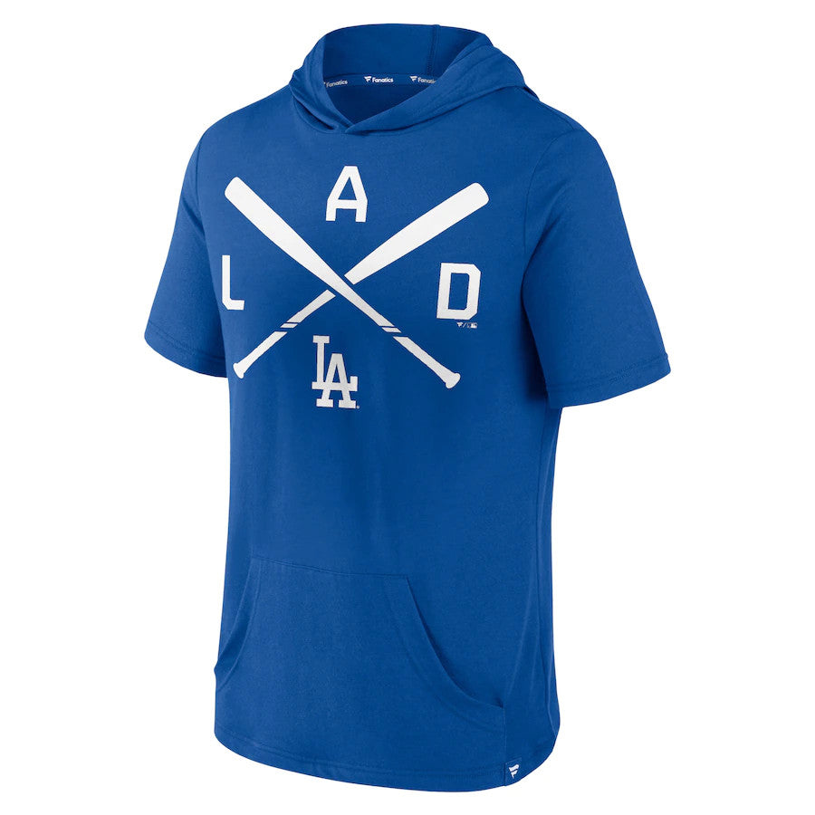 LOS ANGELES DODGERS MEN'S ICONIC REBEL BLUE HOODIE SWEATSHIRT