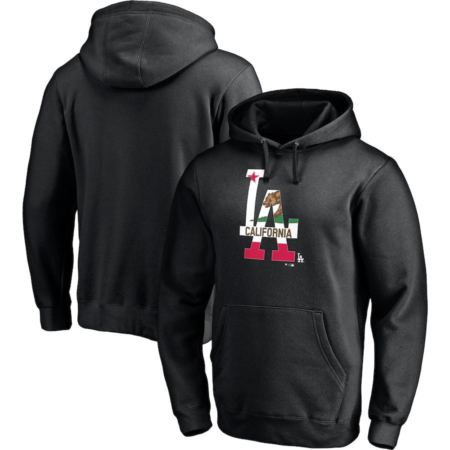LOS ANGELES DODGERS MEN'S WORLD SERIES CHAMPS FLAG HOODIE SWEATSHIRT