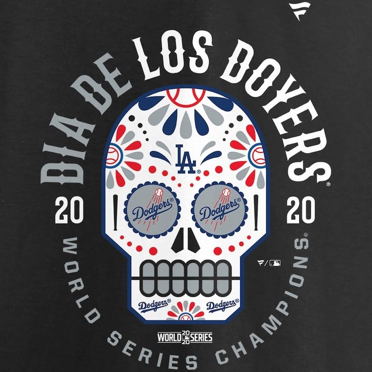 LOS ANGELES DODGERS HOMBRE SERIE MUNDIAL CHAMPS SUGAR DOYERS CAMISETA