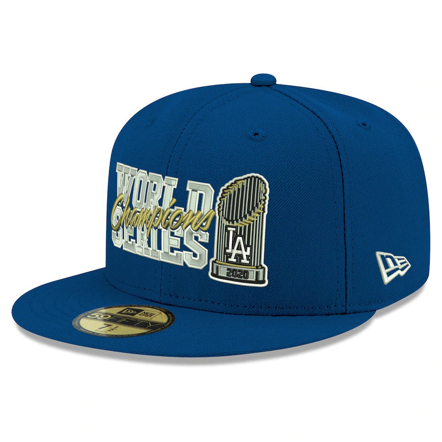 LOS ANGELES DODGERS WORLD SERIES CHAMPS TROPHY 59FIFTY FITTED
