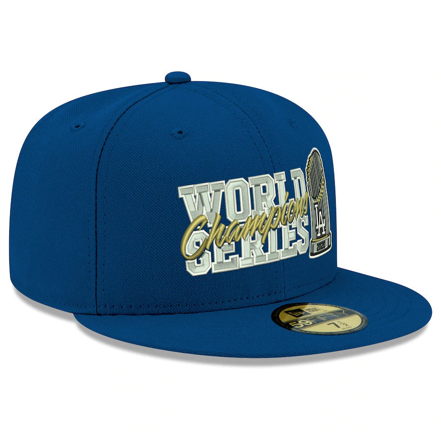 LOS ANGELES DODGERS WORLD SERIES CHAMPS TROPHY 59FIFTY FITTED