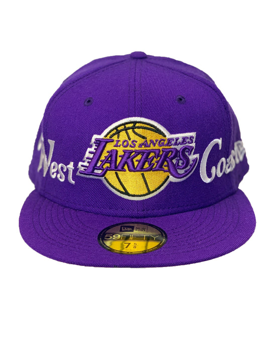 LOS ANGELES LAKERS 9524 CITY NICKNAME 59FIFTY FITTED HAT - PURPLE