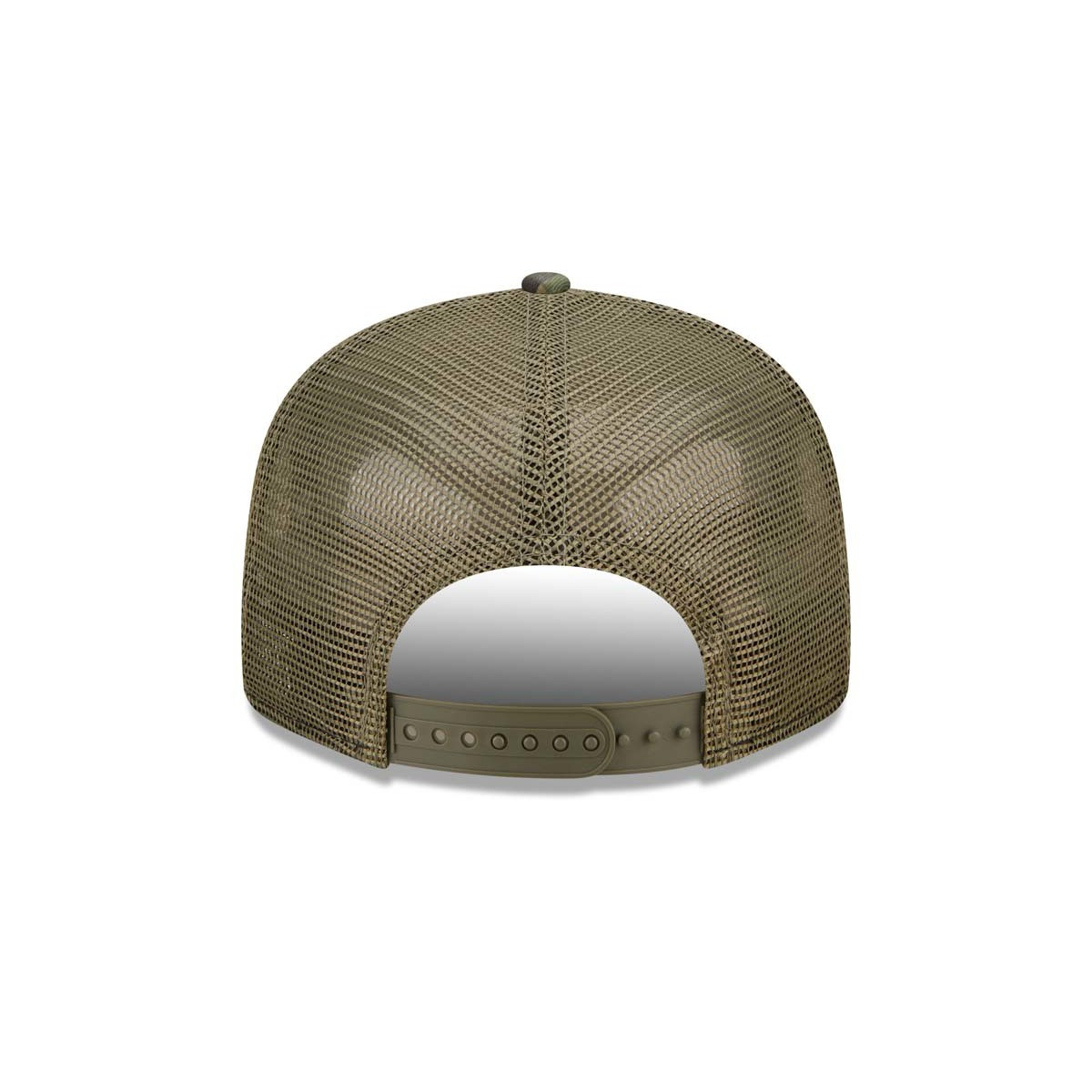 LOS ANGELES LAKERS CAMO TRUCKER 9FIFTY SNAPBACK HAT