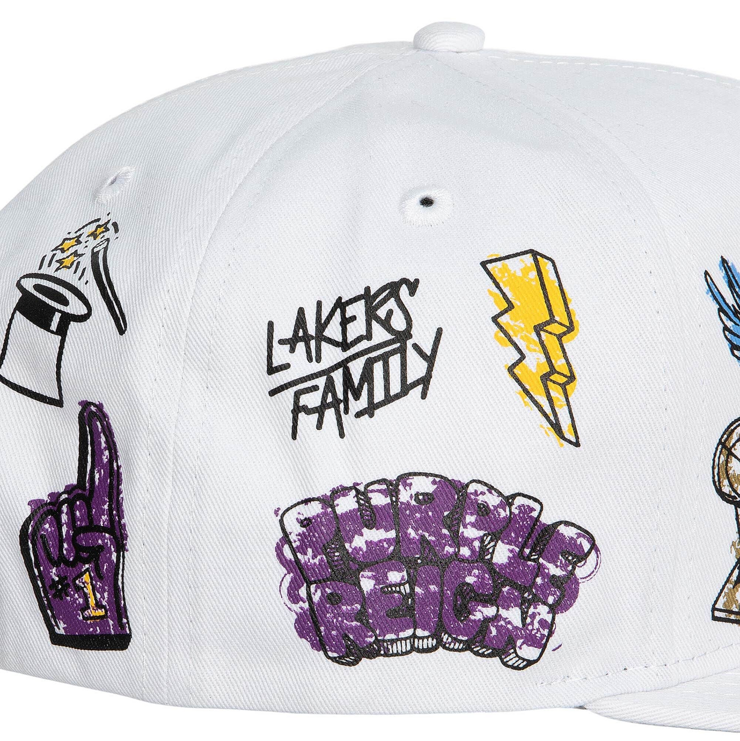 LOS ANGELES LAKERS HAND DRAWN SNAPBACK