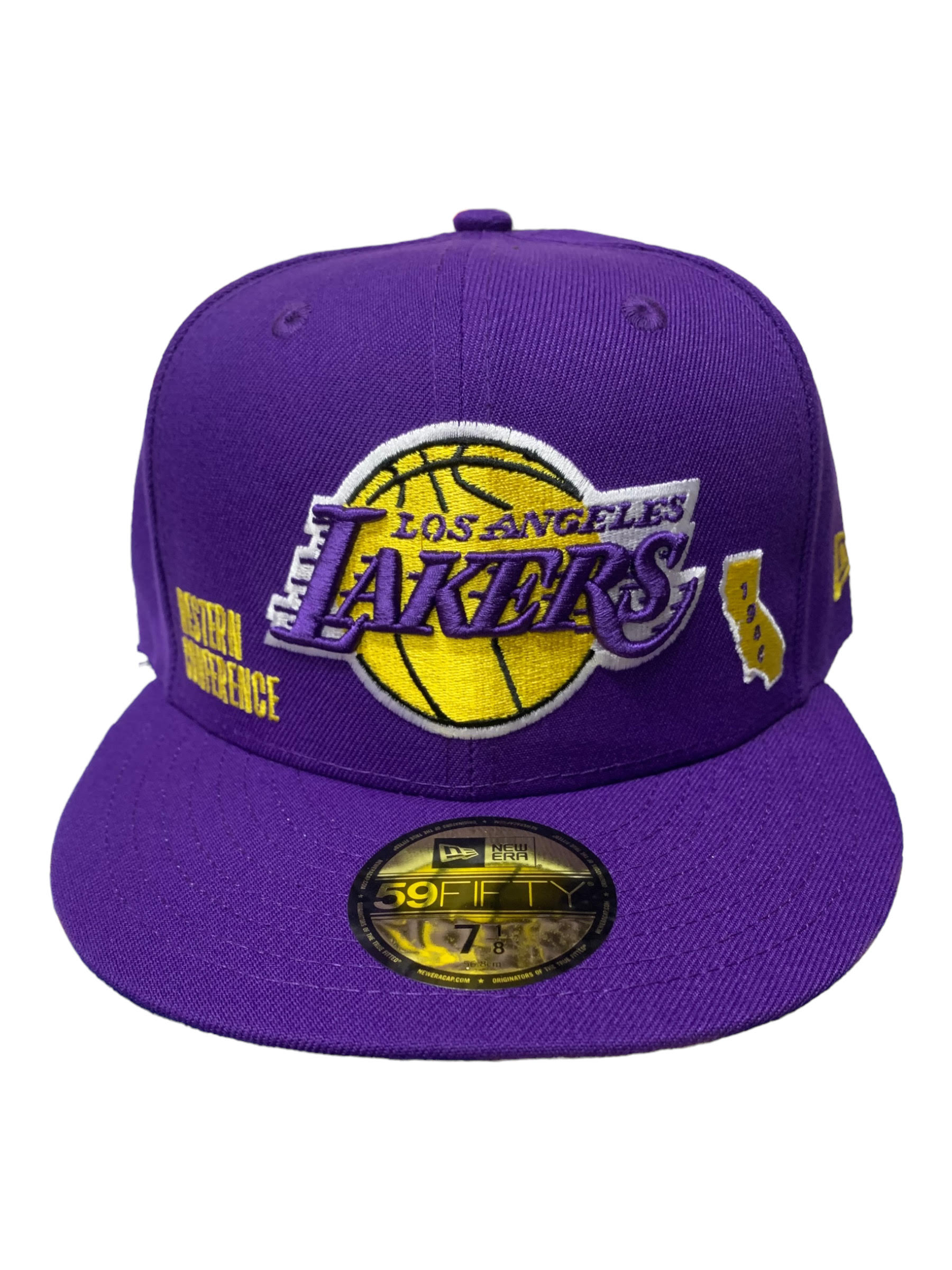 new era lakers cap