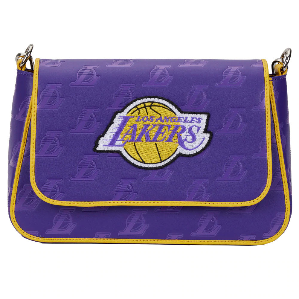 BOLSO BANDOLERA CON LOGO LOS ANGELES LAKERS