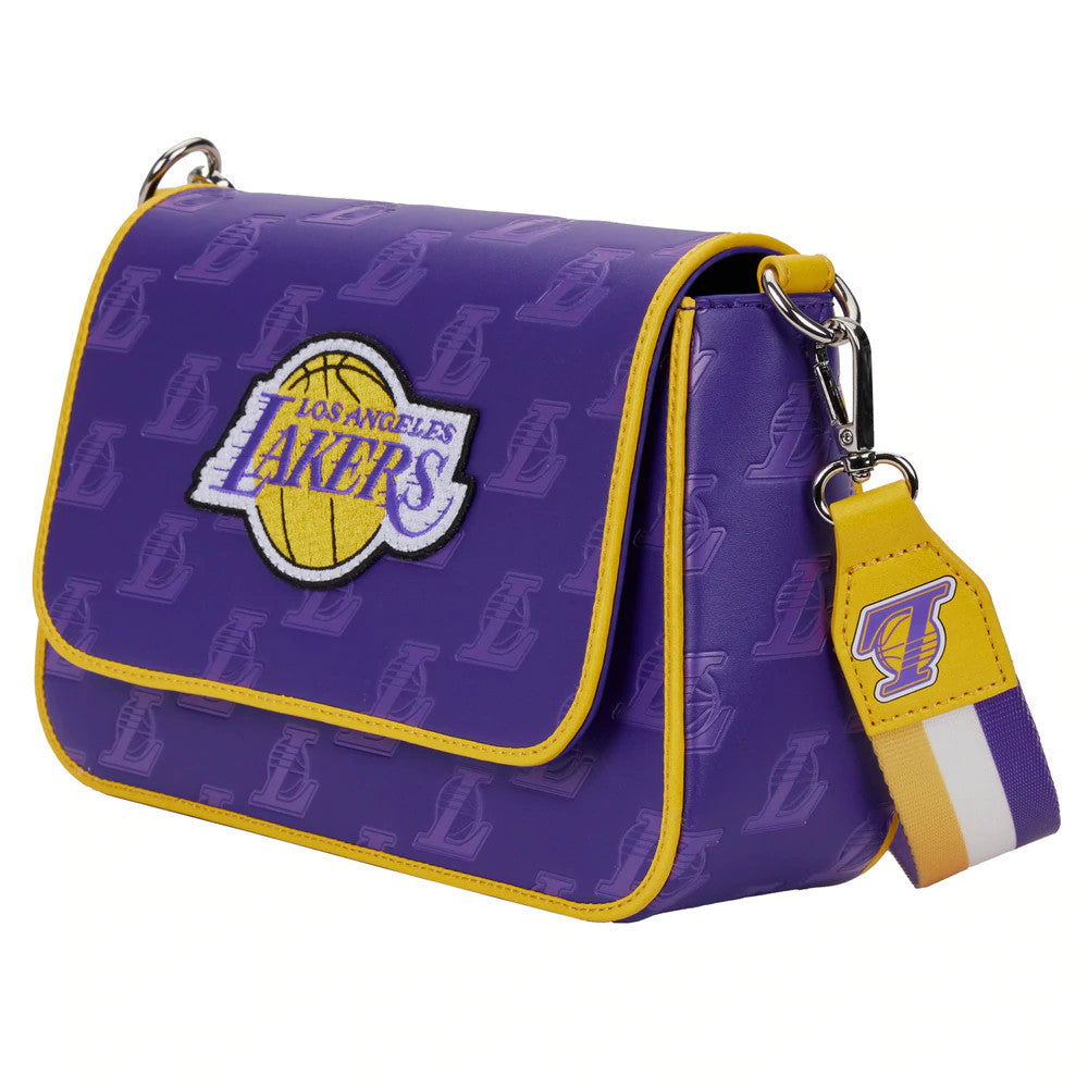 BOLSO BANDOLERA CON LOGO LOS ANGELES LAKERS