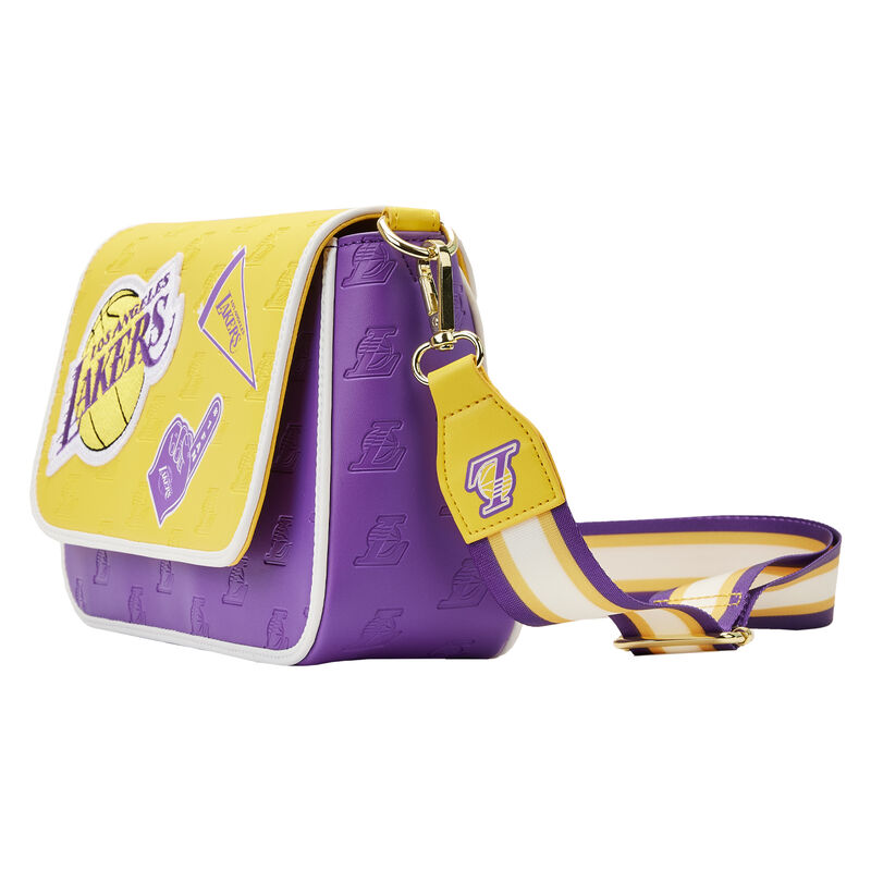LOS ANGELES LAKERS LOUNGEFLY CROSSBODY BAG