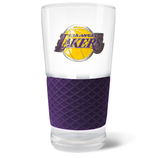 LOS ANGELES LAKERS SCORE GLASS PINT