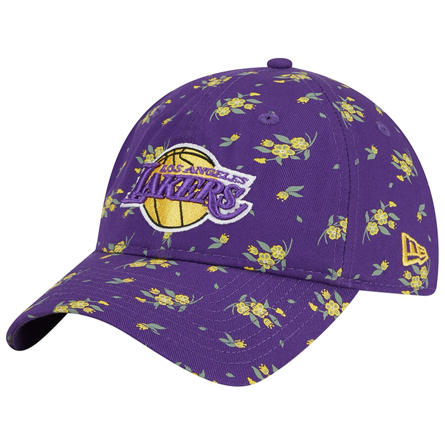 LOS ANGELES LAKERS WOMEN'S BLOOM 9TWENTY ADJUSTABLE HAT - PURPLE