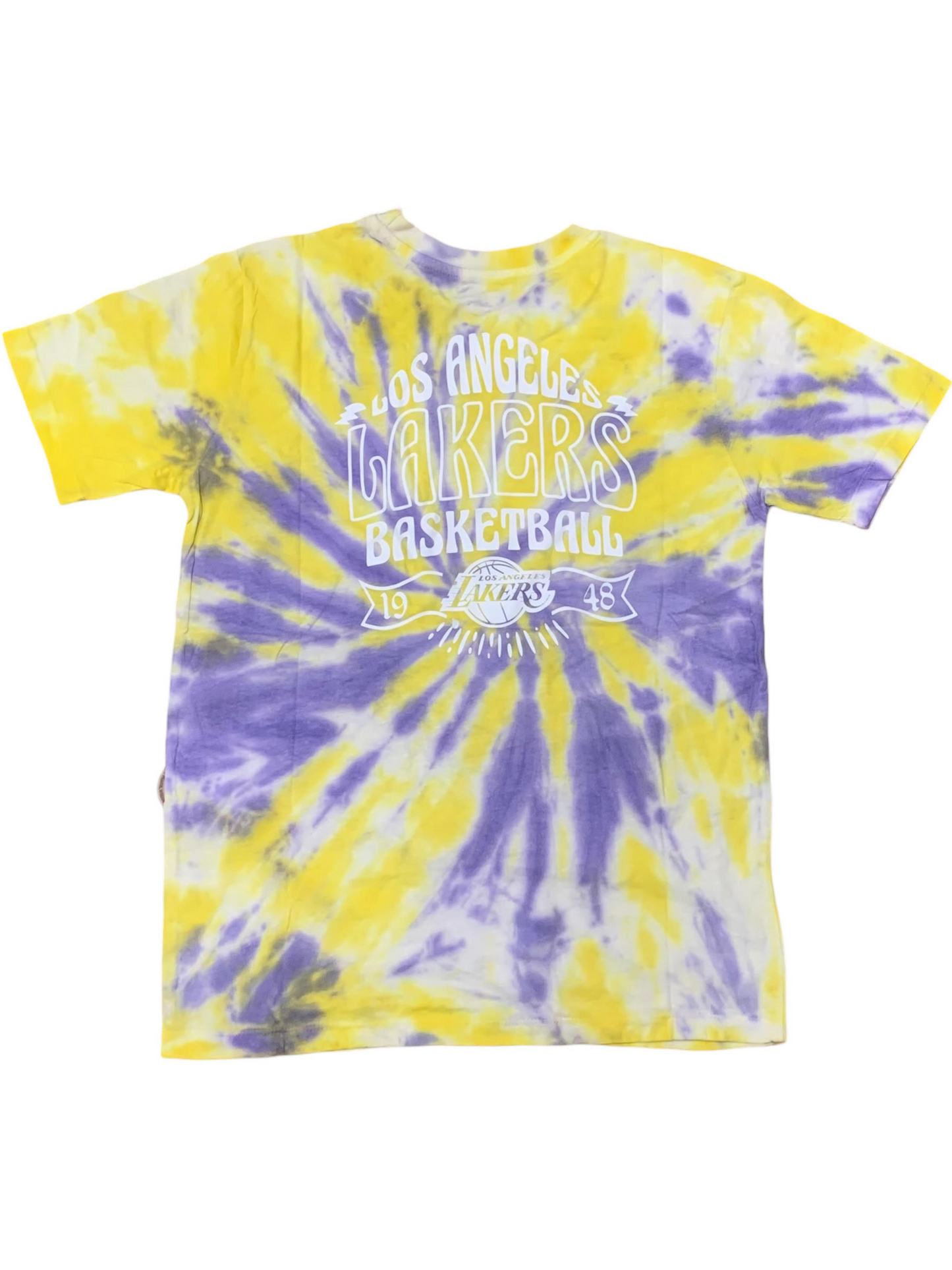 LOS ANGELES LAKERS YOUTH PENNANT TIE DYE T-SHIRT