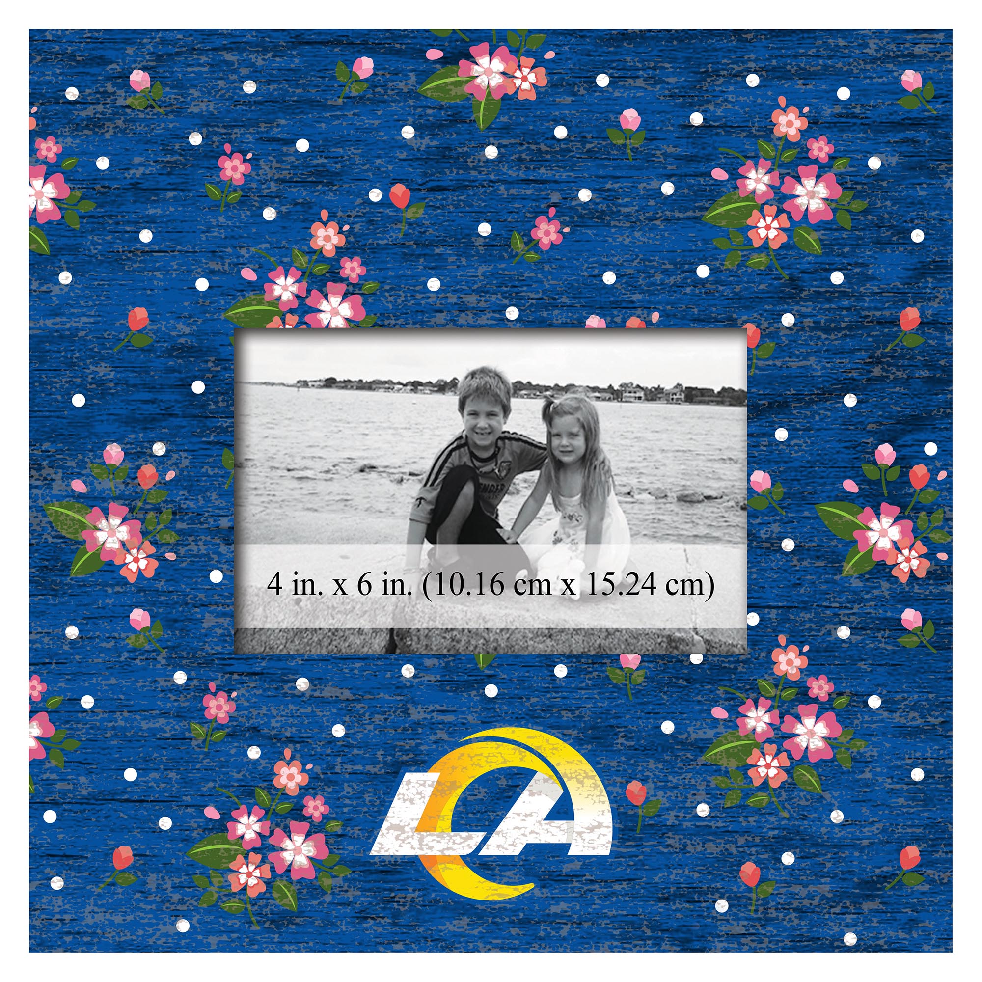 LOS ANGELES RAMS 10X10 COLOR FLORAL FRAME JR'S SPORTS
