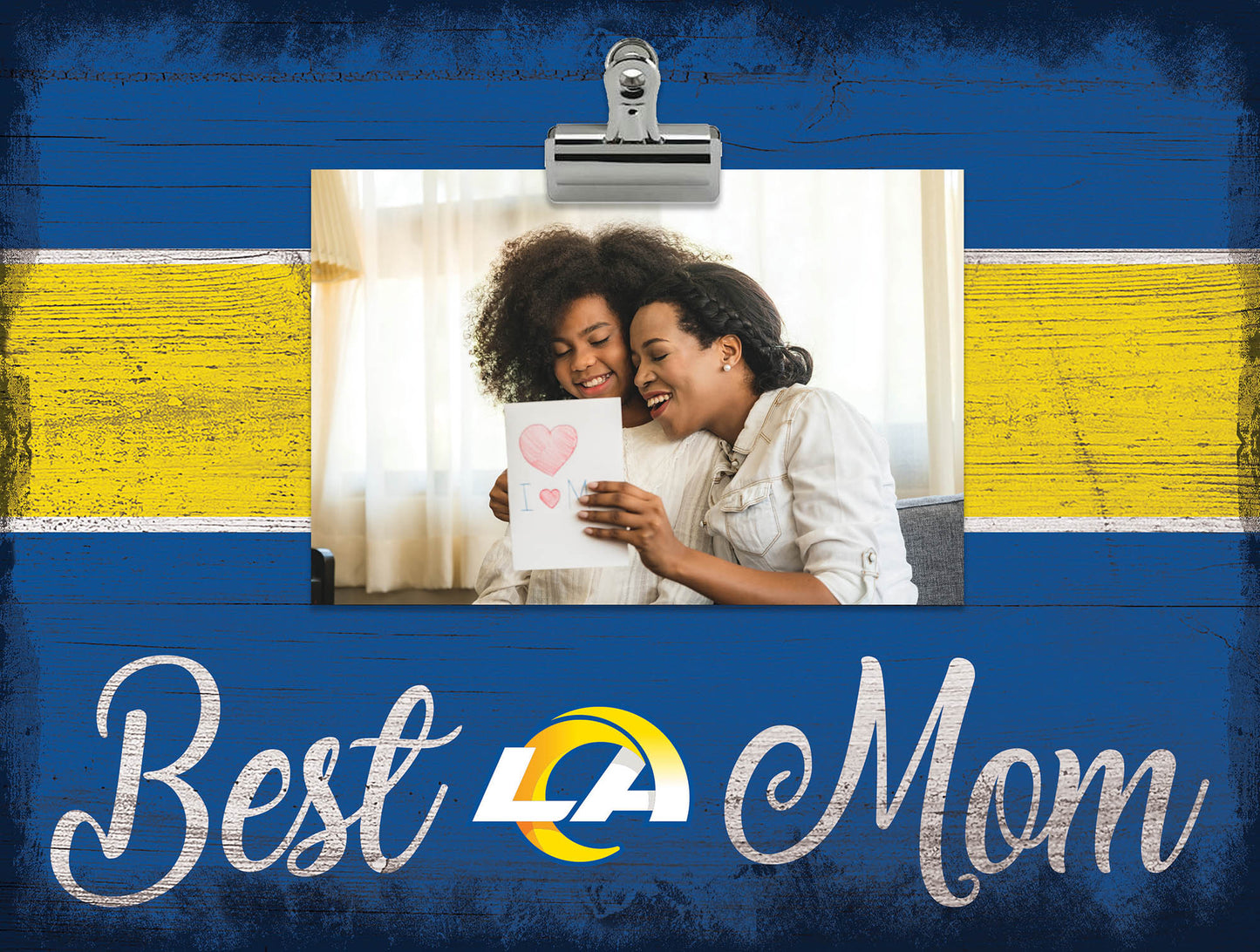 LOS ANGELES RAMS BEST MOM PHOTO CLIP FRAME