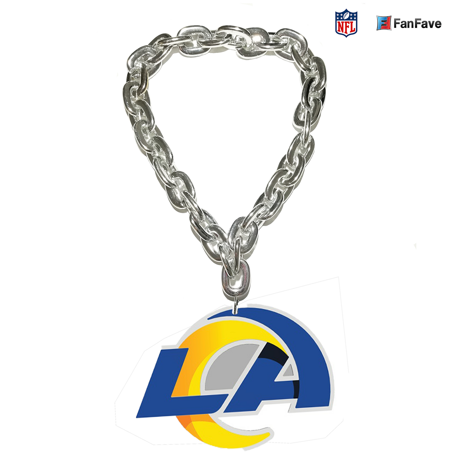 IMÁN DE CADENA DE FAN DE LOS RAMS DE LOS ÁNGELES