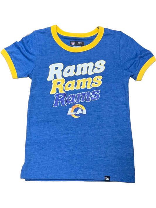 LOS ANGELES RAMS GIRLS TRIPLE TEAM TEE
