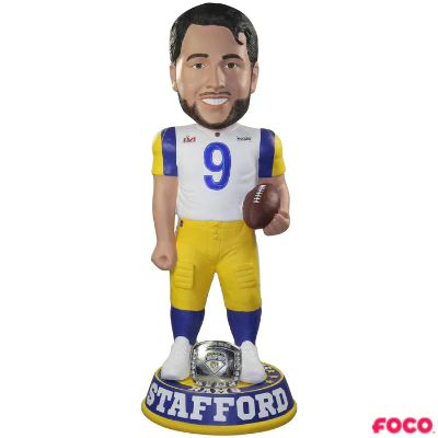 MATTHEW STAFFORD LOS ANGELES RAMS SBLVI 3-FT BOBBLEHEAD