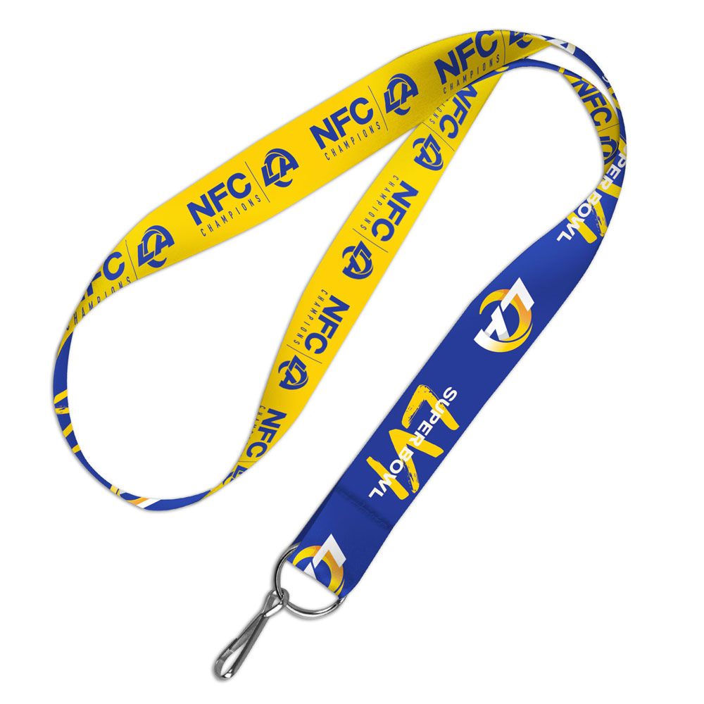LOS ANGELES RAMS 2021 NFC CONFERENCE CHAMPS 1" LANYARD