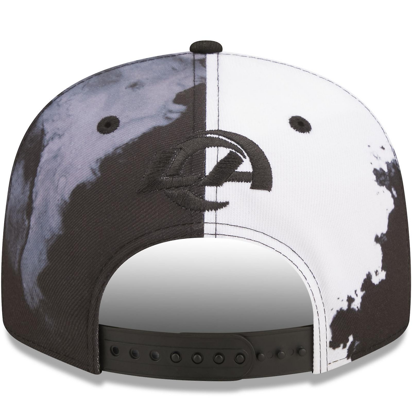 LOS ANGELES RAMS SIDELINE 9FIFTY SNAPBACK HAT - BLACK/ WHITE INK