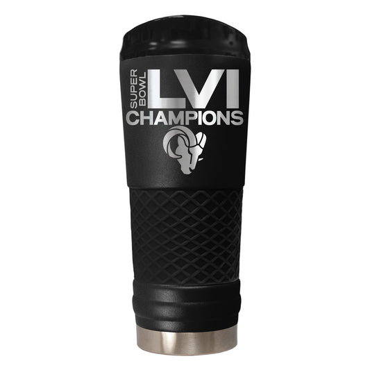 LOS ANGELES RAMS SUPER BOWL LVI CHAMPS 24OZ STEALTH DRAFT TUMBLER