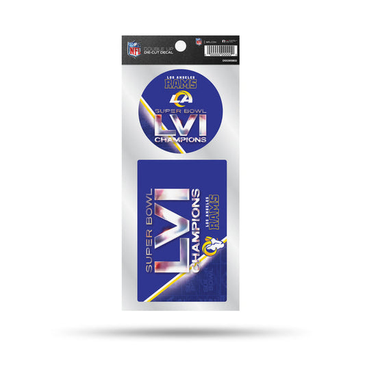 LOS ANGELES RAMS SUPER BOWL LVI CHAMPS DOUBLE DECAL