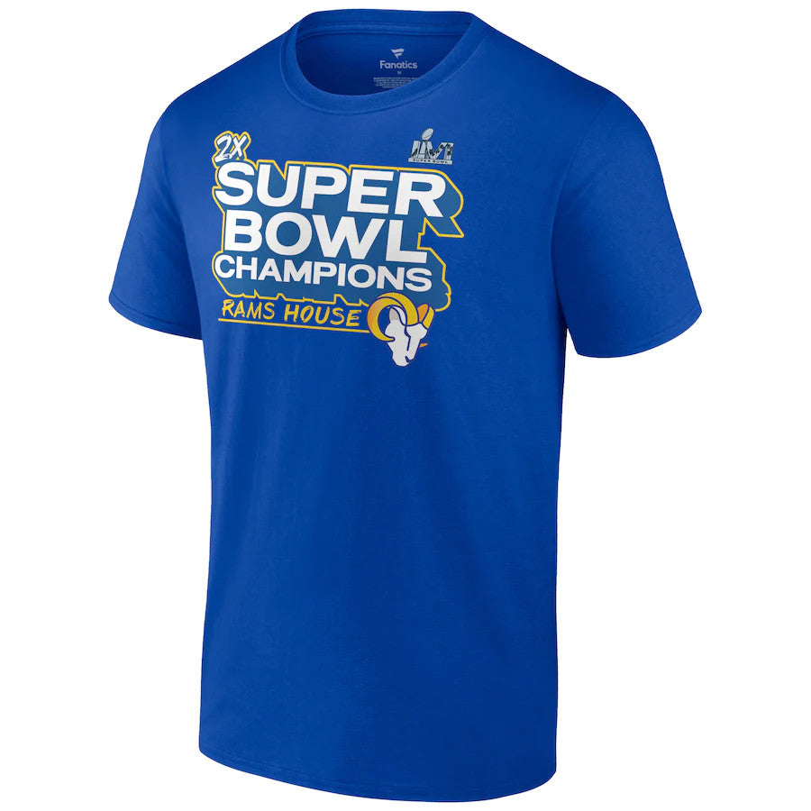LOS ANGELES RAMS SUPER BOWL LVI CHAMPS CAMISETA DE DESFILE DE HOMBRE