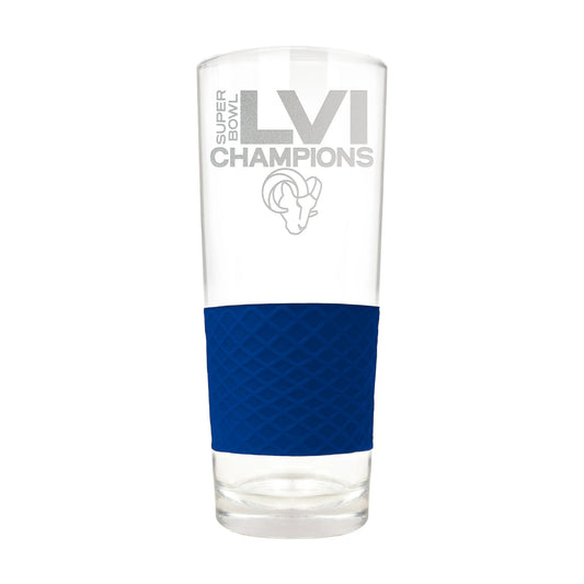 LOS ANGELES RAMS SUPER BOWL LVI CHAMPS SCORE GLASS PINT