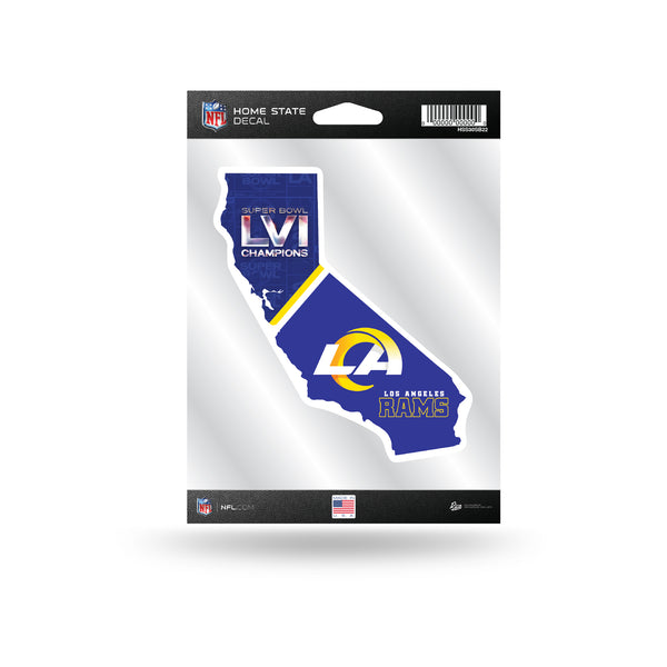 LOS ÁNGELES RAMS SUPER BOWL LVI CHAMPS ESTADO CALCOMANÍA