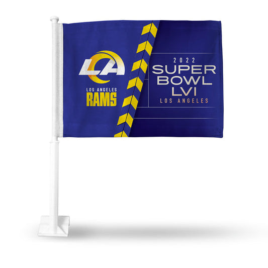 LOS ANGELES RAMS SUPER BOWL LVI CAR FLAG