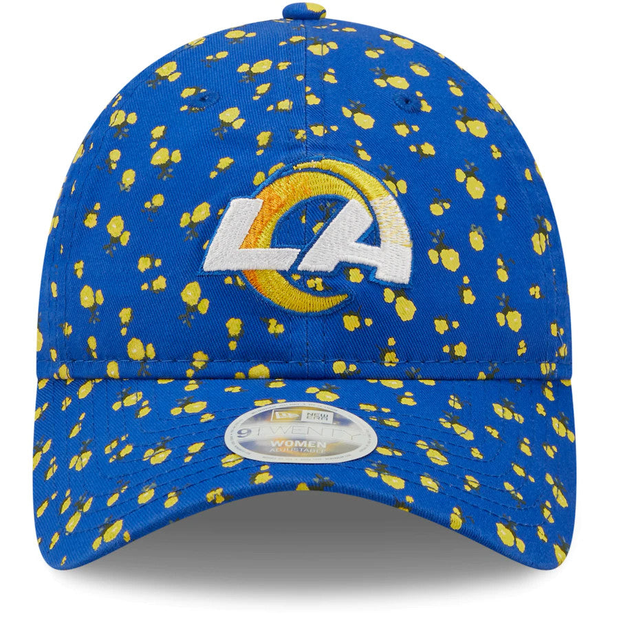 LOS ANGELES RAMS WOMEN'S FLORAL 9TWENTY ADJUSTABLE HAT - GOLD